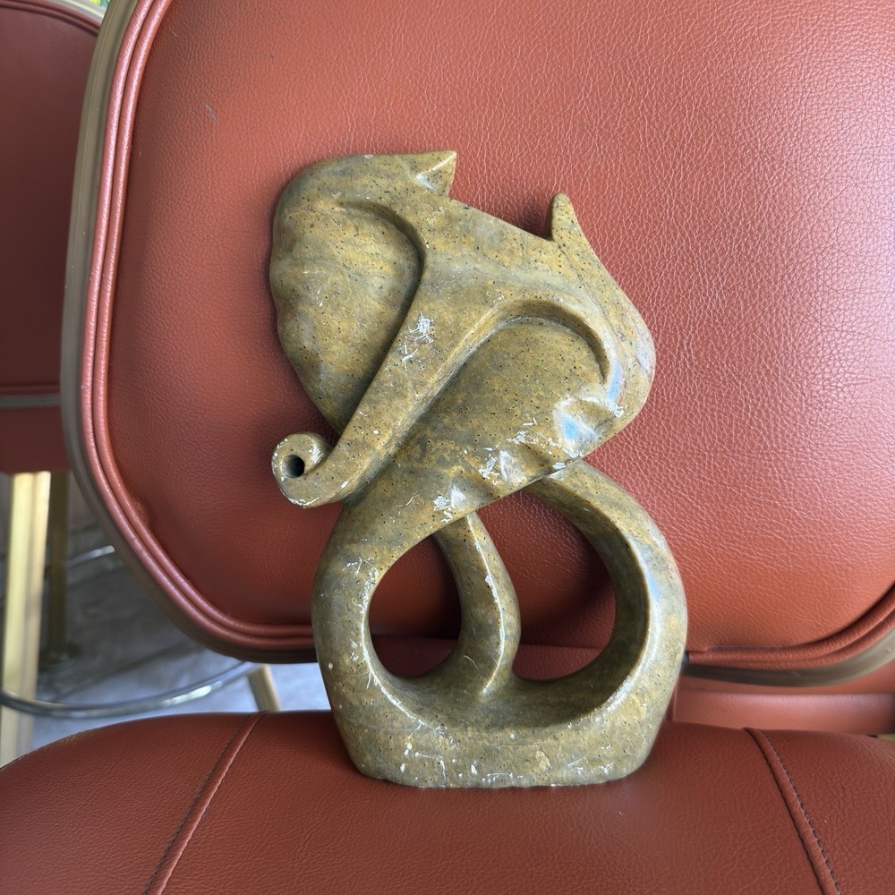 Picket Mazhindu Signed Shona Stone Sculpture Abstract Spirit African Zimbabwe